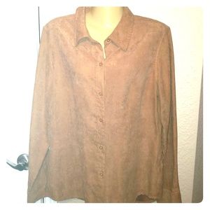 Women's Suede-like shirt